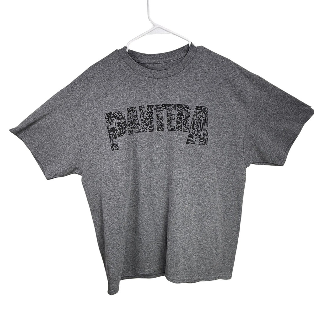 Pantera Band T-Shirt Mens XL Gray CFH Cowboys From Hell Graphic Short Sleeve Tee